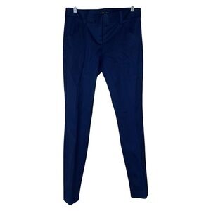Theory Women’s Afdena Elite Wool Dress Suit Pants‎ Stretch Navy Sz 8 Made in USA